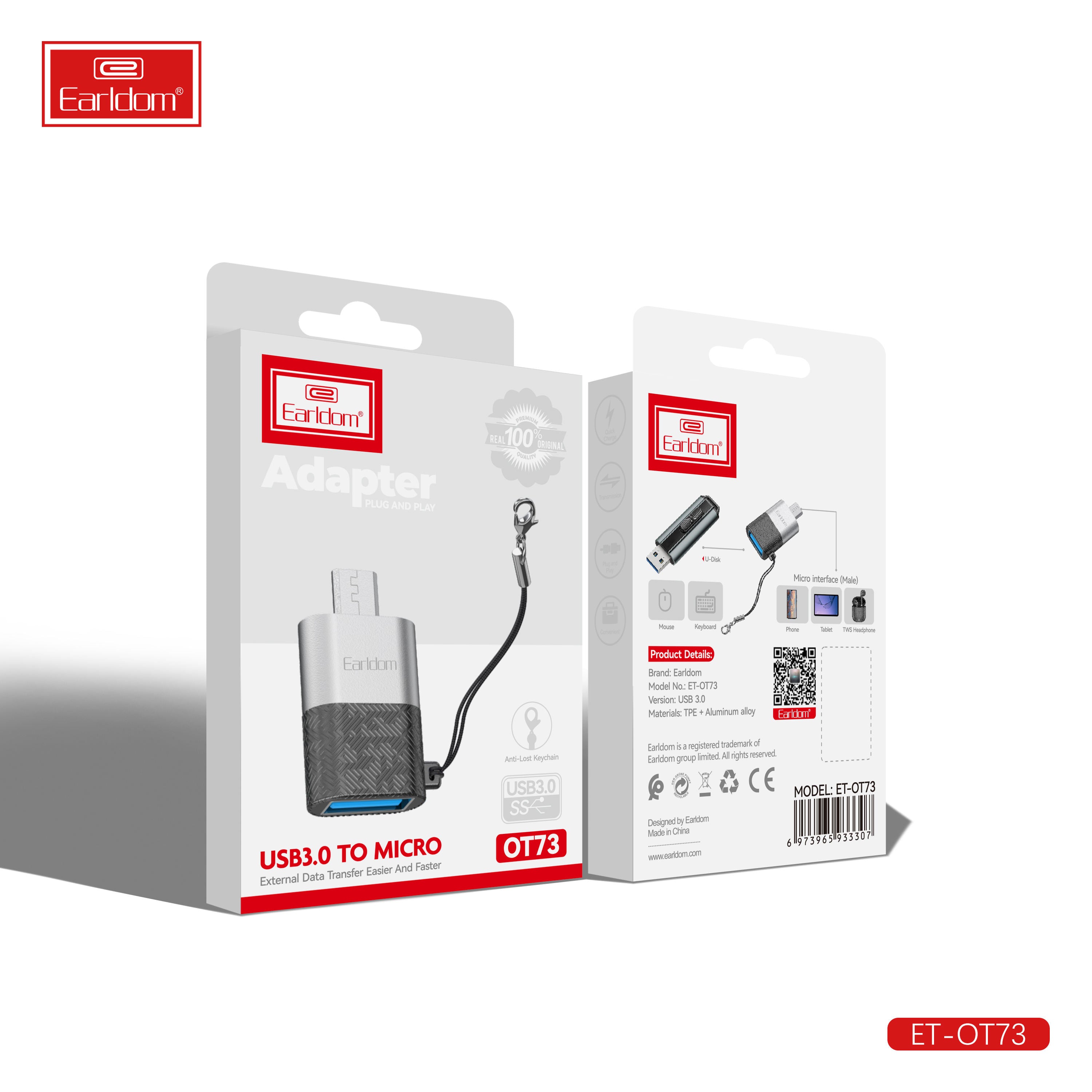 Earldom TC16 Micro To USB Type C OTG Adapter
